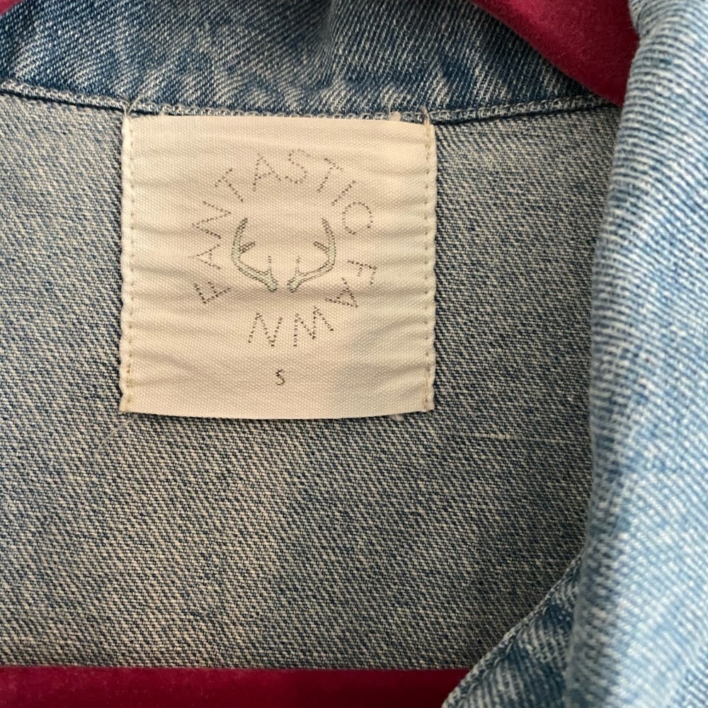 Boutique with Grace Crisscross Denim Jacket NWOT - Picture 3 of 12